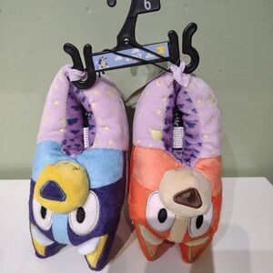 NWT Bluey Slippers Toddler Boy Girl Size 5/6 Hard Soles 7/8 Disney 11/12